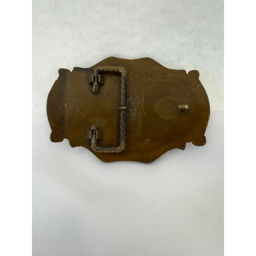 Vintage 1978 Anheuser Busch Budweiser Belt Buckle Raintree Brass Eagle Logo